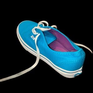 VANS Off The Wall Women's 7, Men's 5.5, SNEAKERS BLUE TB4R Canvas Skateboarding